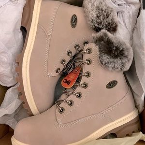 Lugz women’s empire hi faux fur waterproof boots US 5.5/ UK 35.5 in soft pink